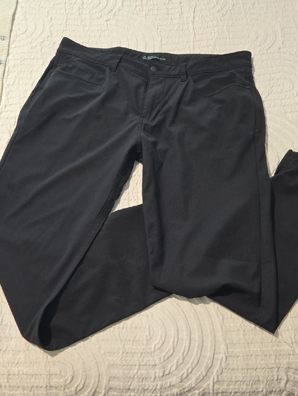 Men's Black Stretch Performance Pants